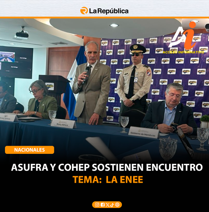 ASUFRA Y COHEP SOSTIENEN ENCUENTRO  TEMA:  LA ENEE - Cover Image